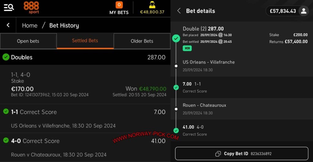 888 FIXED MATCHES SPORT TIPS