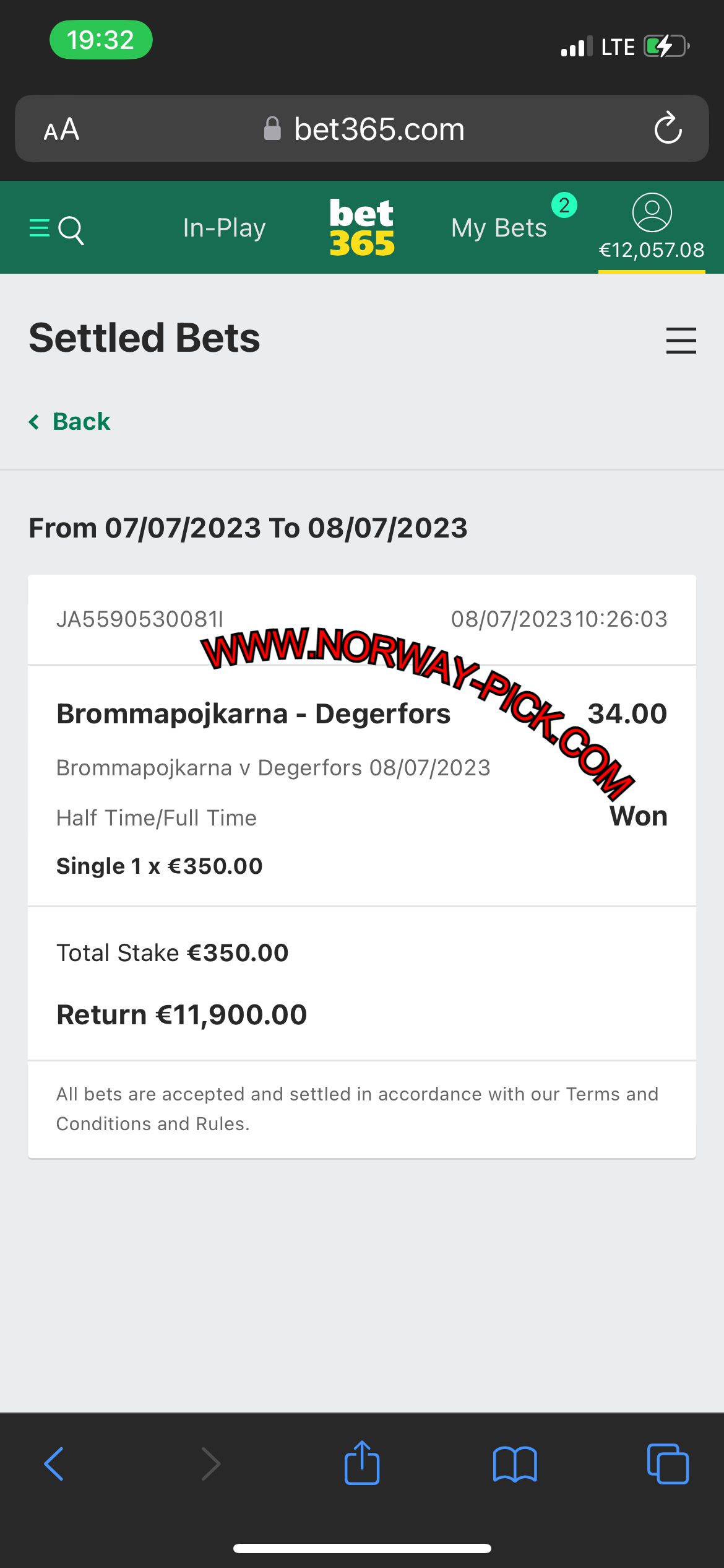 NORWAY BETTING TIPS - FIXED MATCHES 1X2