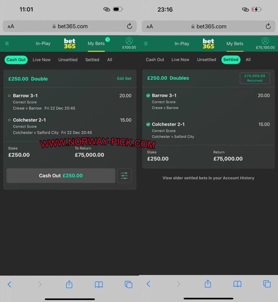 RIGGED MATCHES BETTING TIPS - CORRECT SCORE