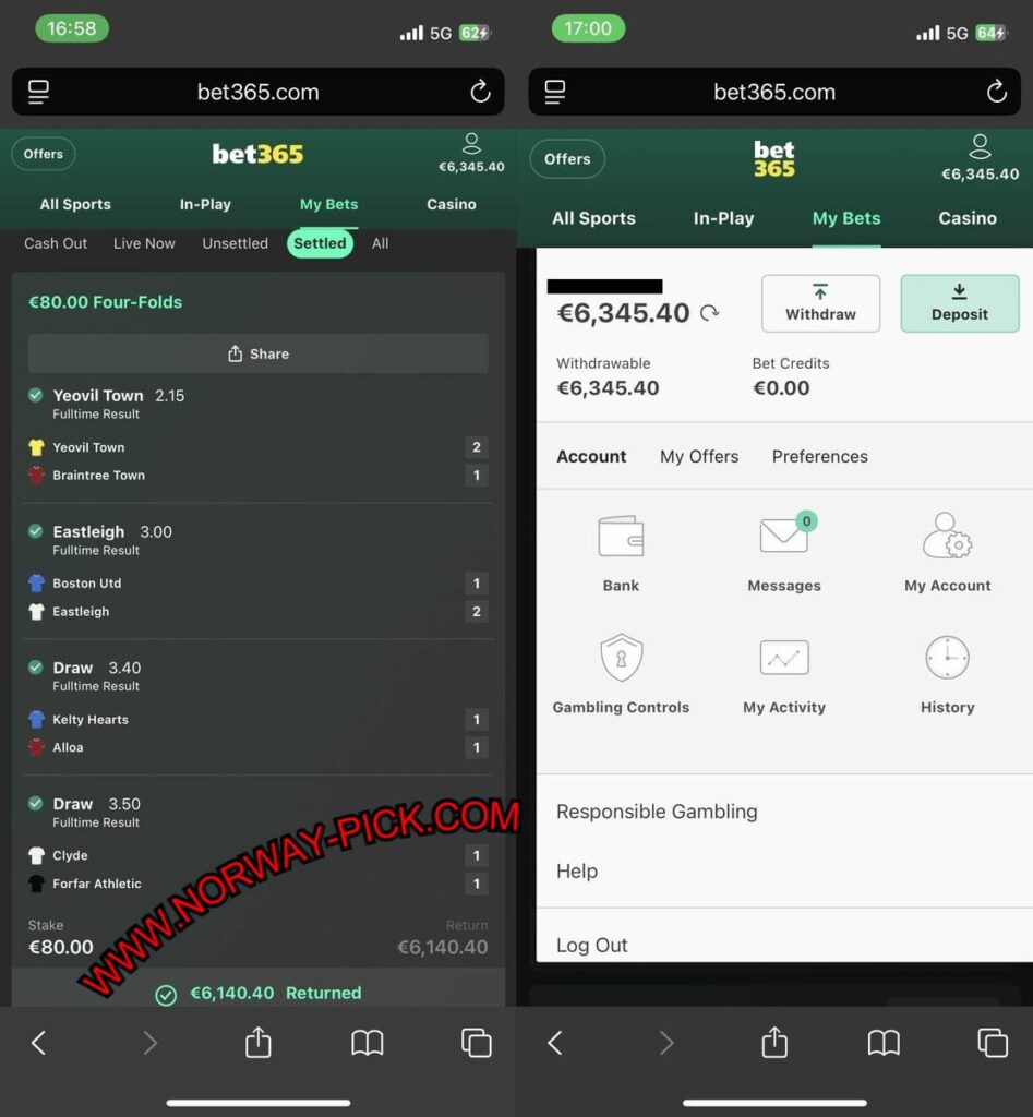 NORWAY FIXED MATCHES TIPS 1X2