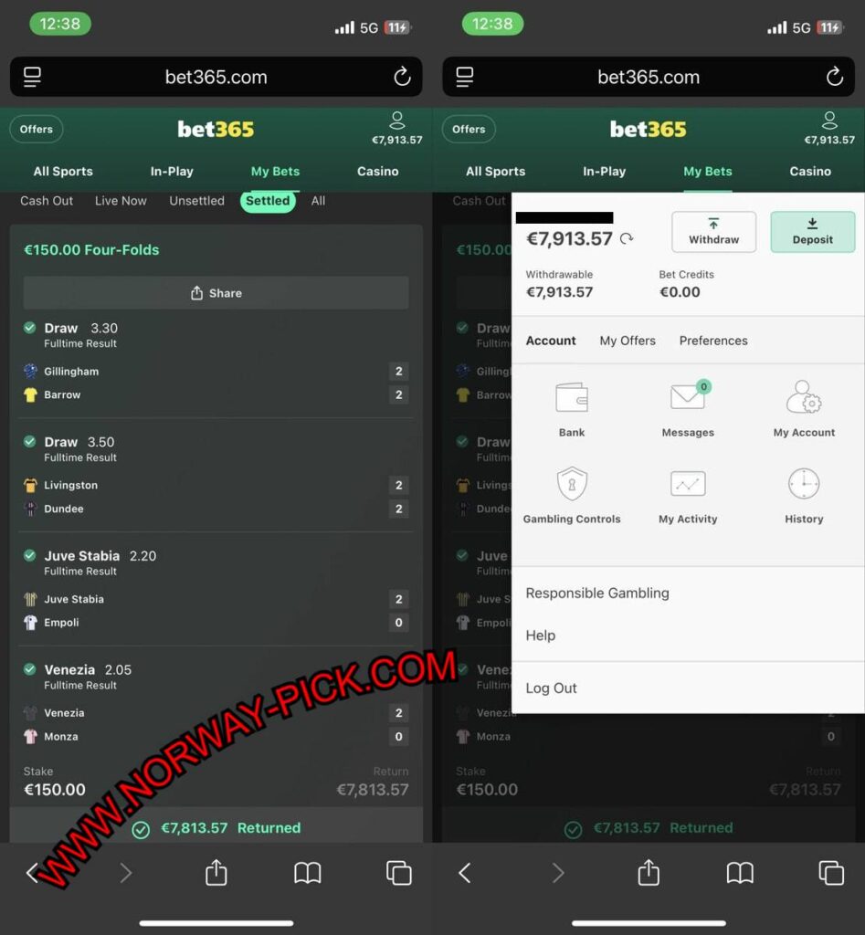 NORWAY FIXED MATCHES VIP TIPS 1X2