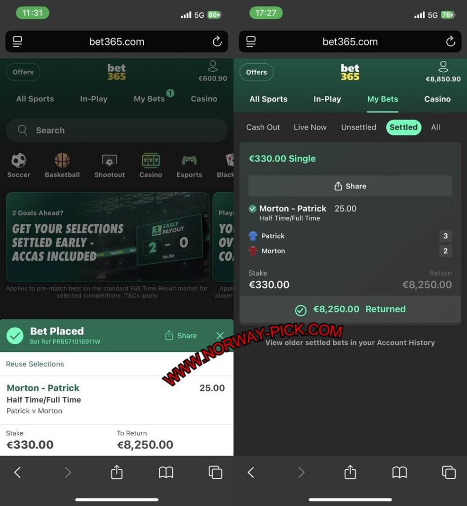 UK BET365 FIXED GAMES TIPS