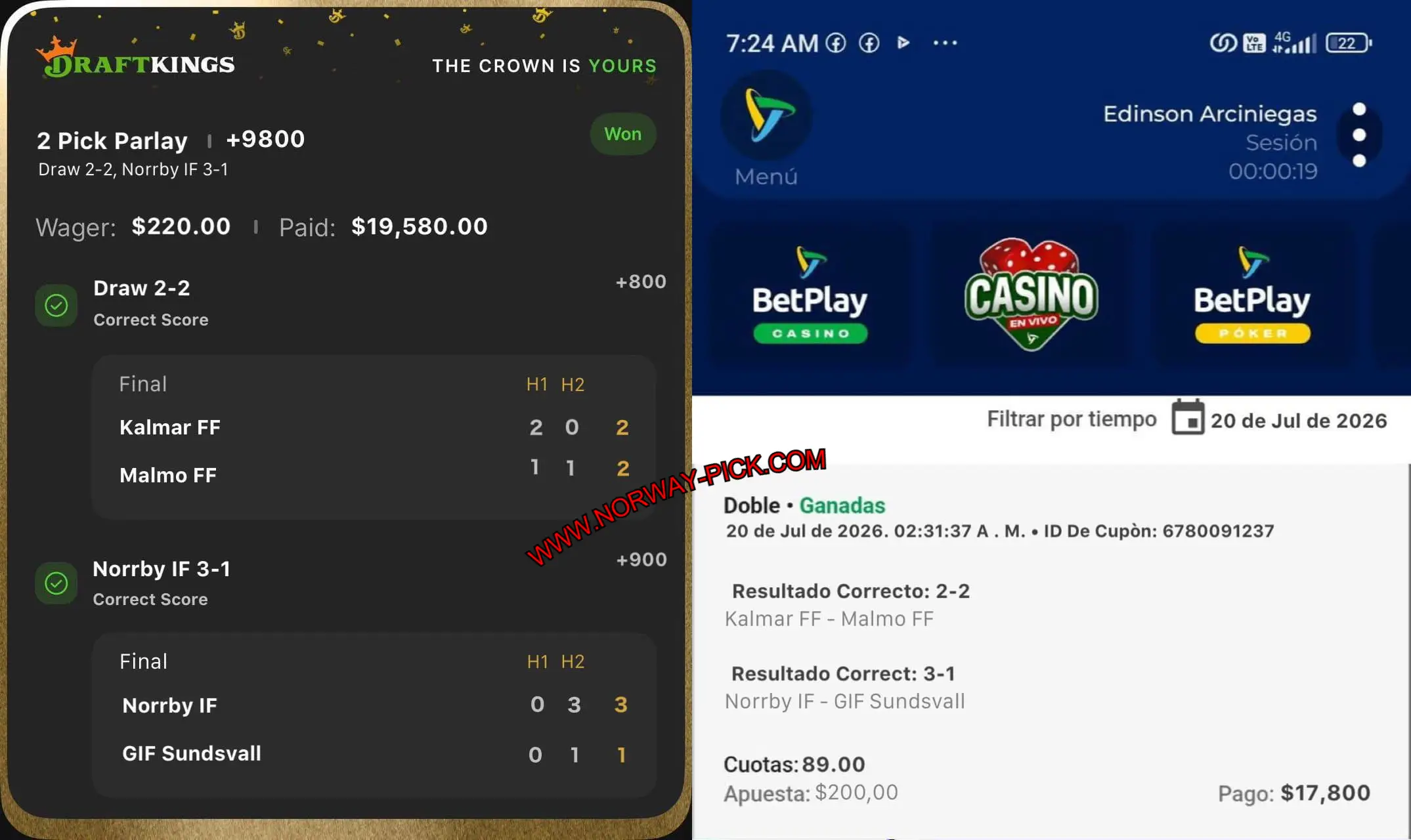 DRAFTKINGS CORRECT SCORE BETTING DRAFTKINGS CORRECT SCORE BETTING