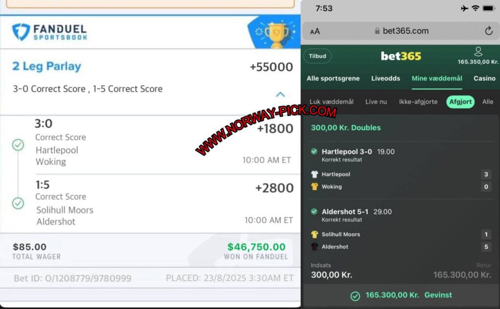 FANDUEL SPORTS FIXED MATCHES TIPS
