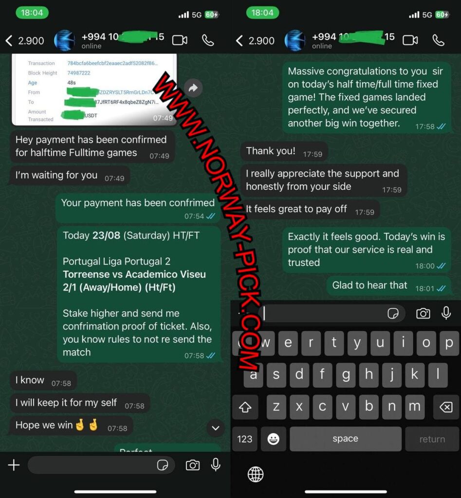 NORWAY FIXED MATCHES ON WHATSAPP