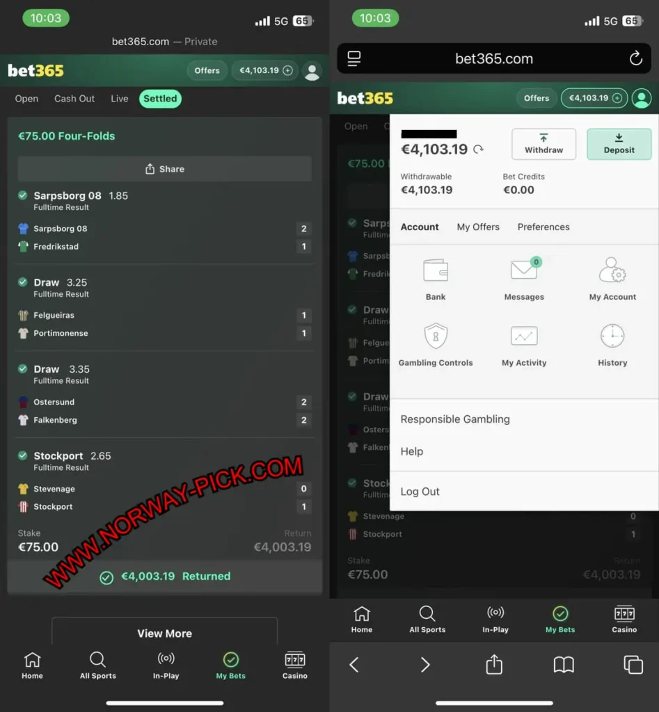 NORWAY VIP SOCCER MATCHES 1X2 NORWAY VIP SOCCER MATCHES 1X2