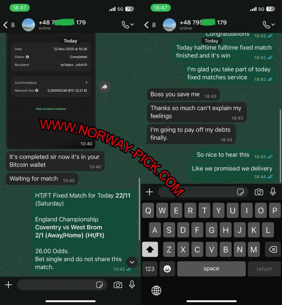 NORWAY WHATSAPP FIXED TIPS 12 21