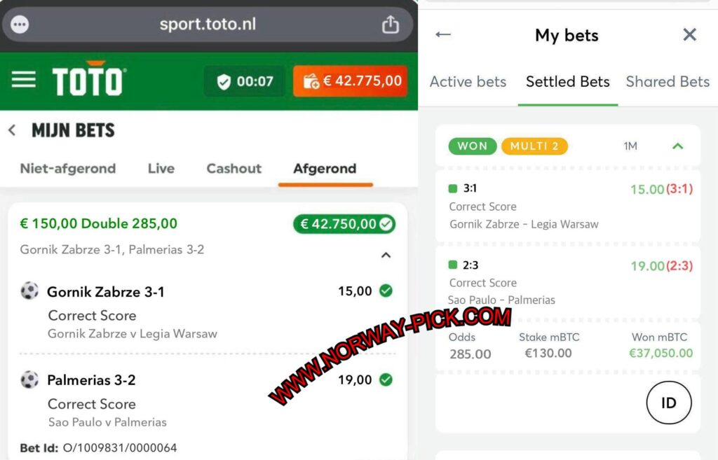 TOTO SPORTS FIXED MATCH TIPS