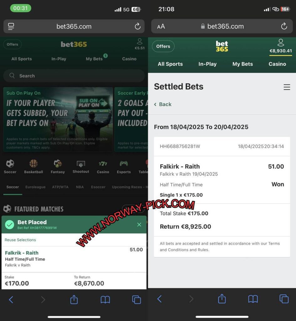 UK BET365 FIXED MATCH HTFT