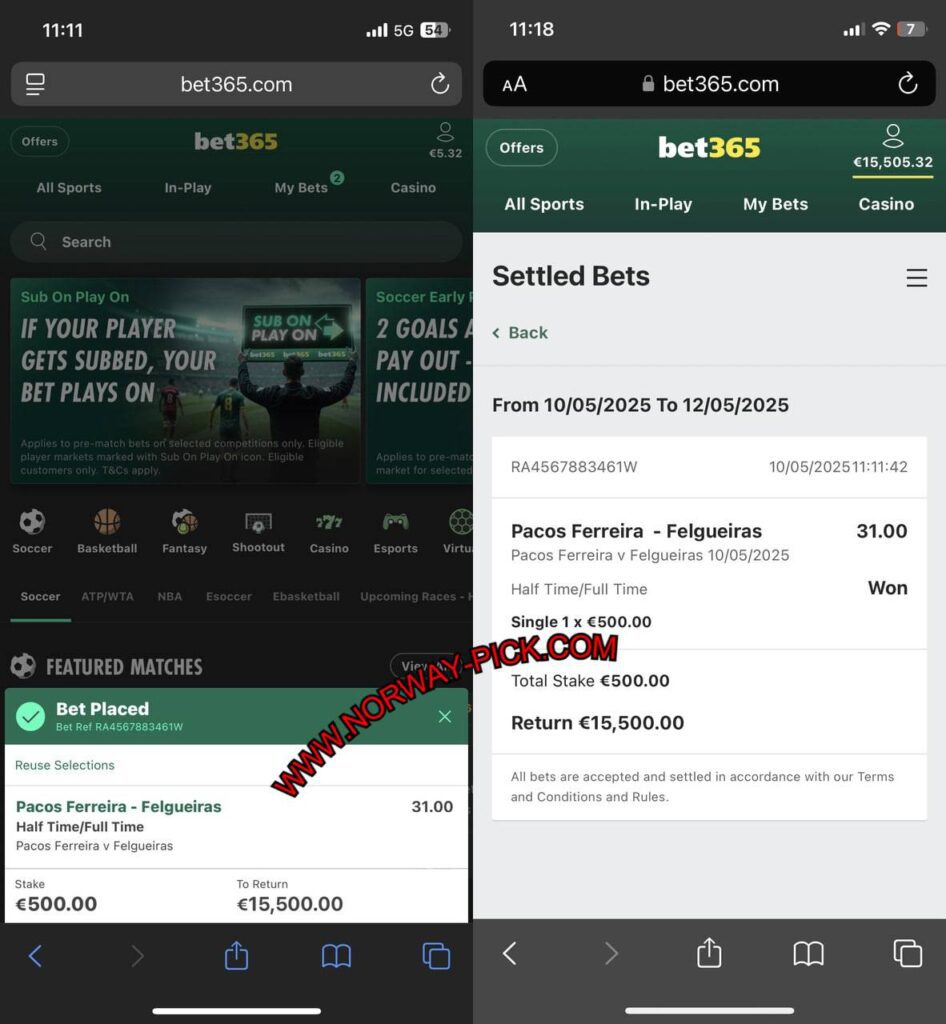 UK BET365 FIXED MATCH TIPS HTFT