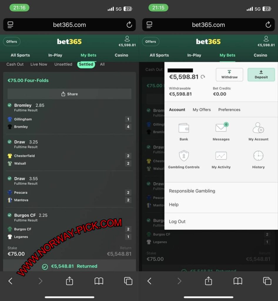 UK BET365 VIP FIXED MATCH 1X2 UK BET365 VIP FIXED MATCH 1X2