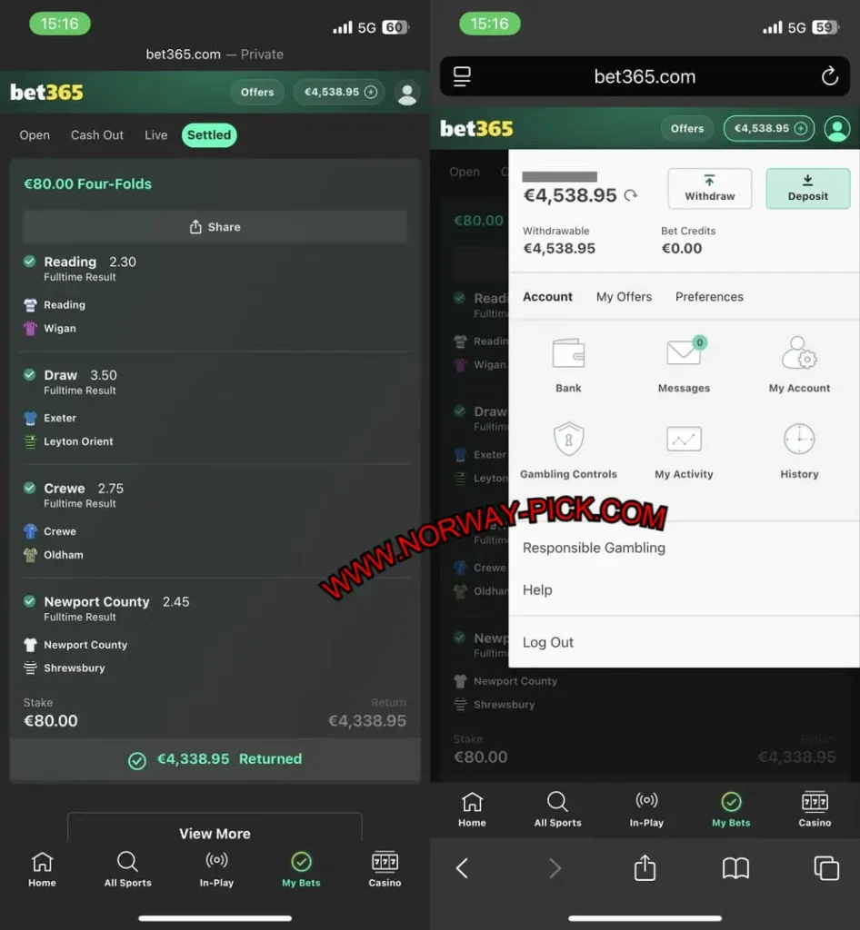 UK BET365 VIP FIXED MATCHES 1X2 UK BET365 VIP FIXED MATCHES 1X2