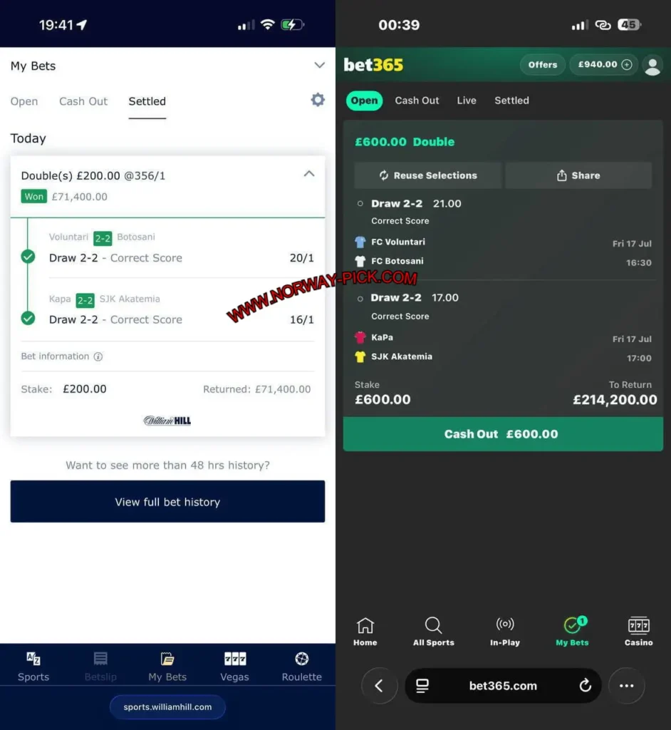 WILLIAM HILL CORRECT SCORE MATCHES WILLIAM HILL CORRECT SCORE MATCHES